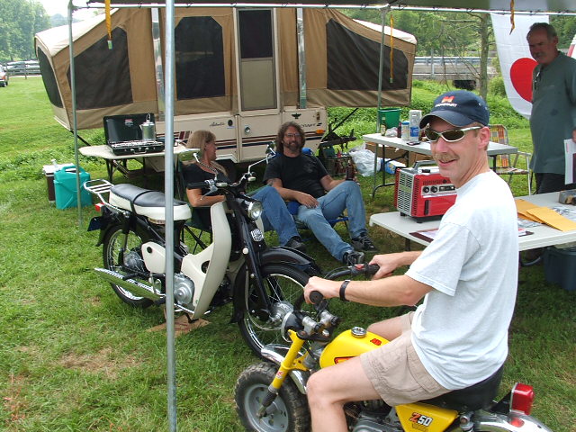 Joan, Barry, Bob and Jerry taking a break from the heat.

