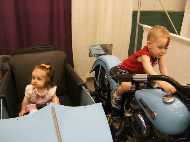 Never too early to start ridin'. Lily & Nate wishing they were on a Honda!
