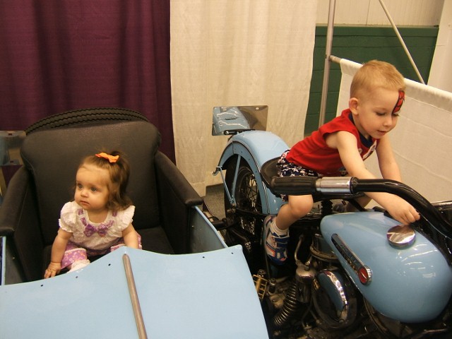 Never too early to start ridin'. Lily & Nate wishing they were on a Honda!
