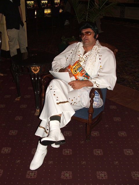 The King even came back to check the Mini action, Fritos in hand.
