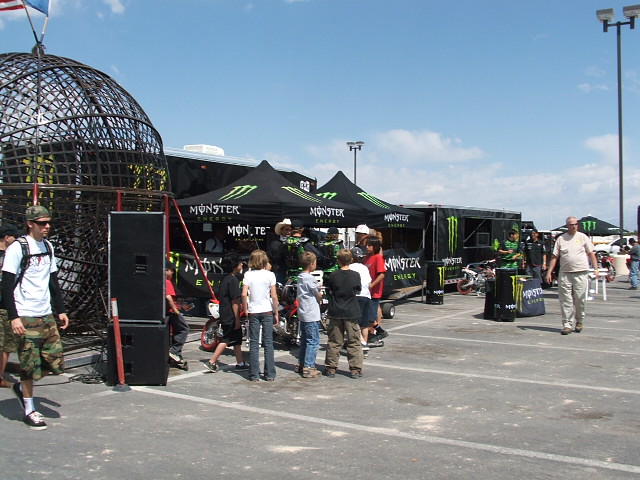 Part of the Monster Energy camp!
