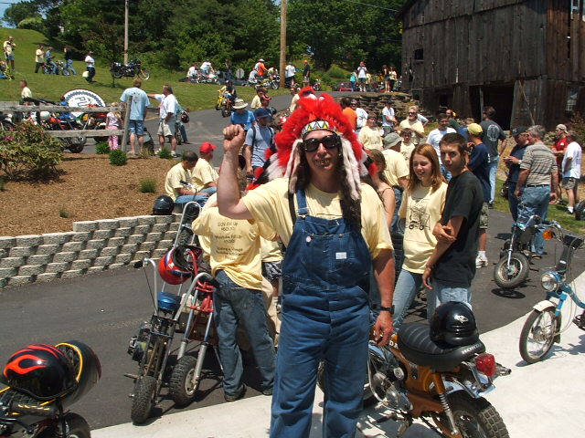 "Chief  Running Rupp"  Me scalp'um Honda's!

