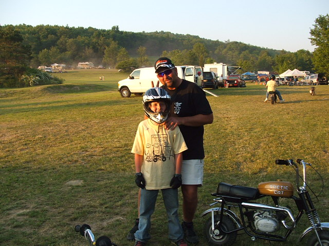 Nathan and Razzo after a long day of riding.
