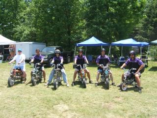 Team Razzomoto at the ready for the road ride.
