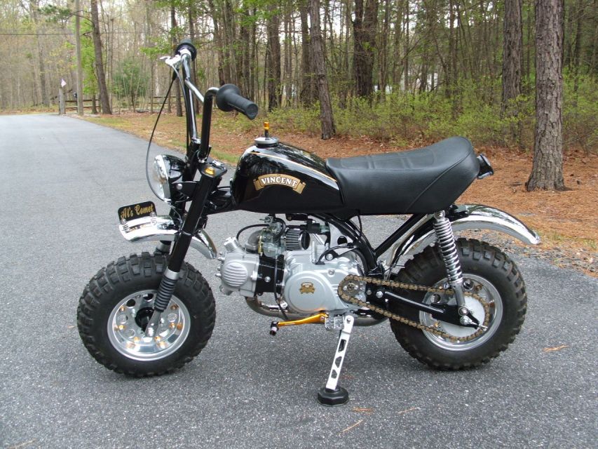 Kustom Honda Z50R  - "Vincent"  - Built for a customer who is a Vincent collector.   He loved it.
