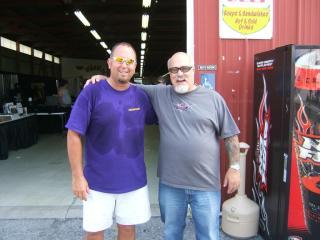 World famous chopper builder Dave Perewitz and me at 06' Carlisle. Very nice guy !
