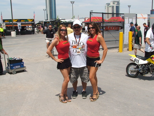 George "Mr. Honda" Yamanaka and some lovely "Ride Now" girls.
